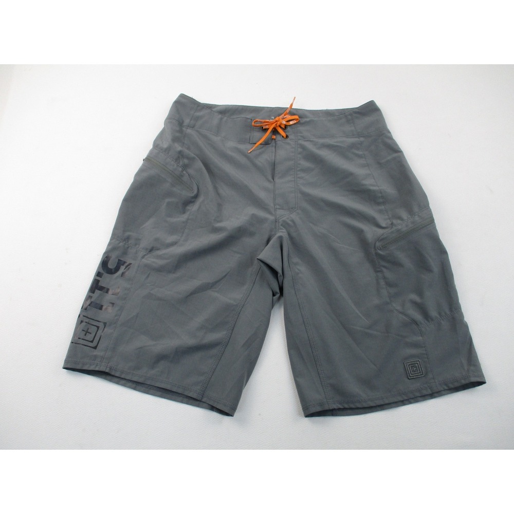 5.11‎ Tactical Board Shorts Mens 32 Gray Utility Ripstop Cargo Swim Trunks 511 - Picture 3 of 11